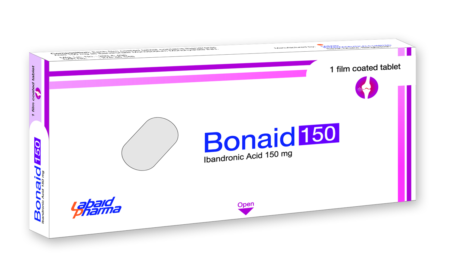 Tablet Bonaid 150 mg (1 tablet kit)